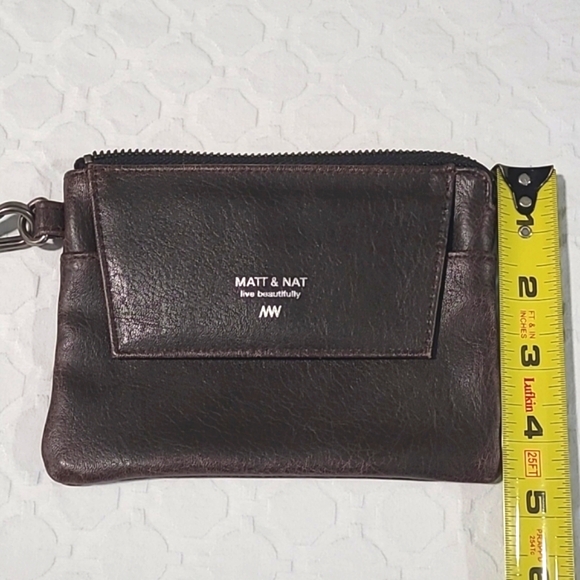 Matt & Nat Brown Vegan Leather Wristlet Wallet - Picture 5 of 9
